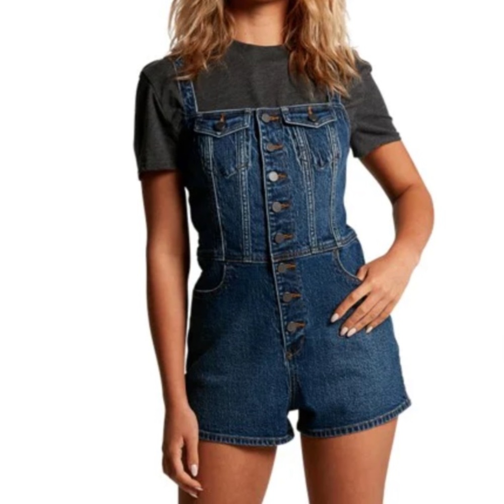 Volcom denim overalls